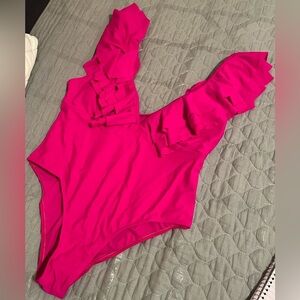 HOT PINK~SWIMSUIT~XL~NWOT
